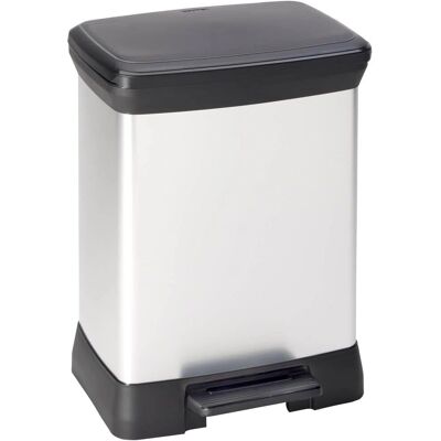 Cestino Curver 30L - Plastica Rettangolare Argento Cestino Curver 30L - Plastica Rettangolare Argento