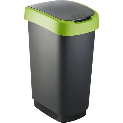 Cestino dei rifiuti verde 10L Curver - Resistente e compatto Cestino dei rifiuti verde 10L Curver - Resistente e compatto