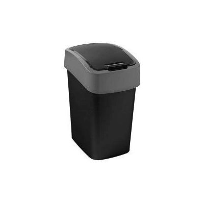 Curver Flip 10 L rechteckiger Kunststoff Schwarz - Mülleimer Curver Flip 10 L rechteckiger Kunststoff Schwarz - Mülleimer