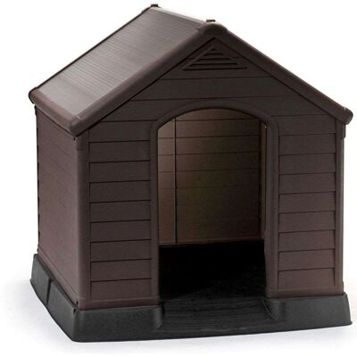Casa para perros grande Keter - Resina resistente, suelo elevado, ventilación Casa para perros grande Keter - Resina resistente, suelo elevado, ventilación