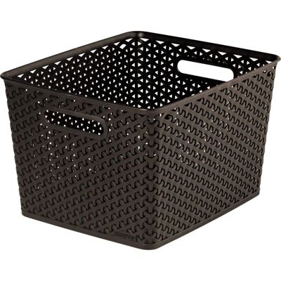 Boîte de rangement marron My Style Curver - 18L - Publicité Boîte de rangement marron My Style Curver - 18L - Publicité