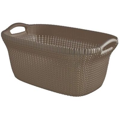 Kosz na pranie Knit od Curver - 40L - Miedziany metalik - Kosz na pranie Kosz na pranie Knit od Curver - 40L - Miedziany metalik - Kosz na pranie
