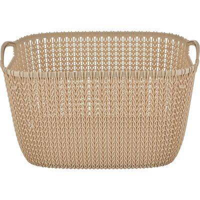 CURVER KNIT 24 x 40 x 30 cm - Arena - Cestino CURVER KNIT 24 x 40 x 30 cm - Arena - Cestino