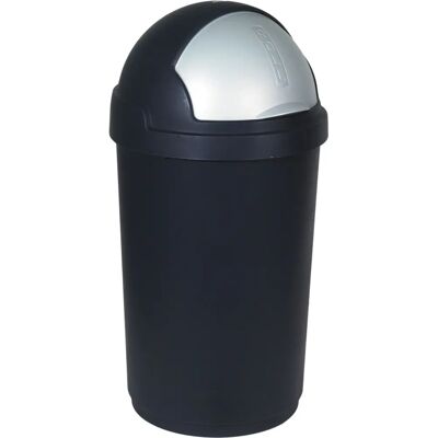 Curver Abfalleimer 50L Schwarz/Silber - Mülleimer Curver Abfalleimer 50L Schwarz/Silber - Mülleimer