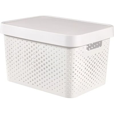 Scatola di Stoccaggio Bianca Curver 17L - Contenitore in plastica moderna Scatola di Stoccaggio Bianca Curver 17L - Contenitore in plastica moderna