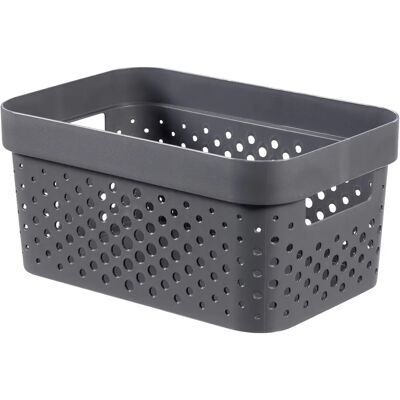 Contenitore di Stoccaggio Curver Infinity 4,5L Grigio Scuro Contenitore di Stoccaggio Curver Infinity 4,5L Grigio Scuro