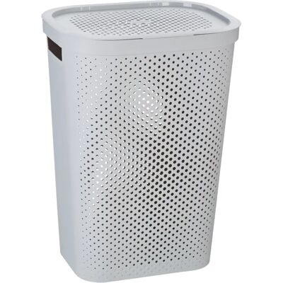 Curver Infinity Dots Mosókosár - 60L Szürke Műanyag Curver Infinity Dots Mosókosár - 60L Szürke Műanyag