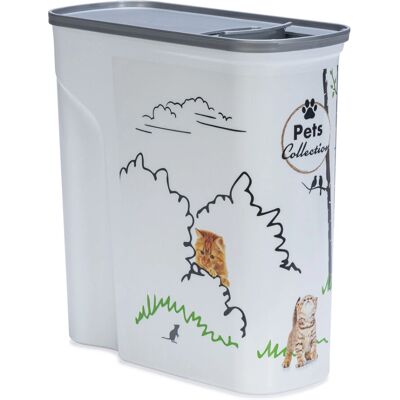 Pojemnik na karmę dla kota Curver - 6L/2,5kg, Luchtdichty, Nowoczesny Design Pojemnik na karmę dla kota Curver - 6L/2,5kg, Luchtdichty, Nowoczesny Design