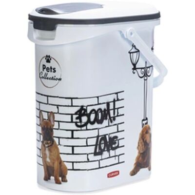 Conteneur à Nourriture pour Chiens Curver - 10L, Blanc/Gris, Motif Chien - Publicité Conteneur à Nourriture pour Chiens Curver - 10L, Blanc/Gris, Motif Chien - Publicité