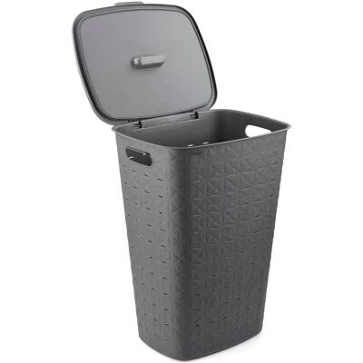 Cesta de ropa Curver 56L Antracita - Cesta de ropa Cesta de ropa Curver 56L Antracita - Cesta de ropa