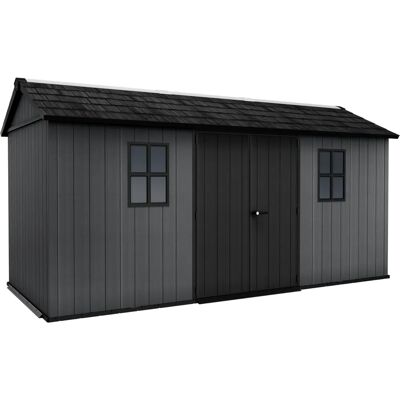Keter - Newton Plus 1575 - Grau Holzoptik - 10.9 m² - Garden shed Keter - Newton Plus 1575 - Grau Holzoptik - 10.9 m² - Garden shed