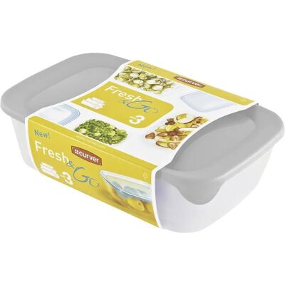 Curver Fresh & Go Lebensmittelbehälter - Lebensmittelecht, Transparent, 2L Curver Fresh & Go Lebensmittelbehälter - Lebensmittelecht, Transparent, 2L