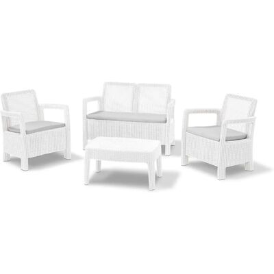 Conjunto de Jardín KETER - Muebles de resina resistente para 4 Conjunto de Jardín KETER - Muebles de resina resistente para 4