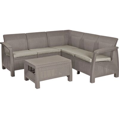 Allibert - Corfu Relax - Cappuccino - Beige - Zestaw ogrodowy Allibert - Corfu Relax - Cappuccino - Beige - Zestaw ogrodowy