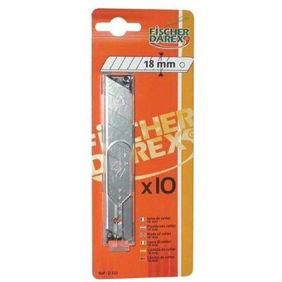 Fischer Darex Modèle D233 - Lot de 10 lames de 18 mm - Lame Fischer Darex Modèle D233 - Lot de 10 lames de 18 mm - Lame