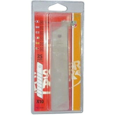 Ensemble de 10 lames Fischer Darex - 25mm - Lame Cutter Ensemble de 10 lames Fischer Darex - 25mm - Lame Cutter