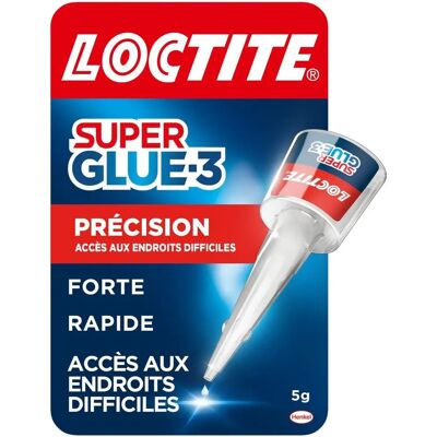Loctite Super Glue-3 - Cyanoacrylate précis multi-matériaux - 5g Loctite Super Glue-3 - Cyanoacrylate précis multi-matériaux - 5g