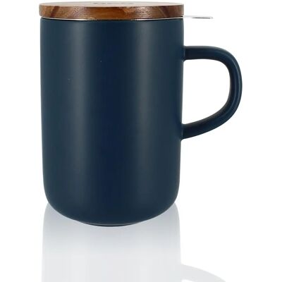 Ogo Living Mug à Thé Juliet Bleu - 475ml - Grès - Publicité Ogo Living Mug à Thé Juliet Bleu - 475ml - Grès - Publicité