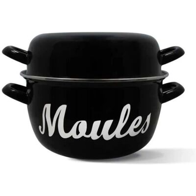 MENASTYL Casserole en acier émaillé pour moules - 18 cm - Tous feux dont induction - Publicité MENASTYL Casserole en acier émaillé pour moules - 18 cm - Tous feux dont induction - Publicité