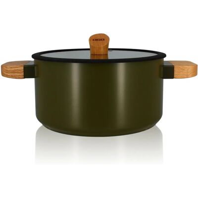 Ogo Living Ector 24cm Ustensiles de cuisson en aluminium pour induction - Vert - Publicité Ogo Living Ector 24cm Ustensiles de cuisson en aluminium pour induction - Vert - Publicité