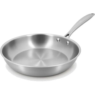 Menastyl Poêle Triply 24cm - Acier Inoxydable - Fabriqué en France - Publicité Menastyl Poêle Triply 24cm - Acier Inoxydable - Fabriqué en France - Publicité