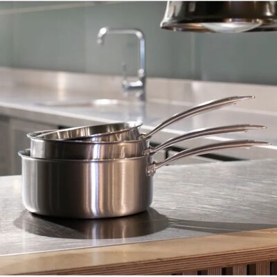 Menastyl 6020489 Casserole en Inox - 1L, Rond, Matériau Sain - Publicité Menastyl 6020489 Casserole en Inox - 1L, Rond, Matériau Sain - Publicité