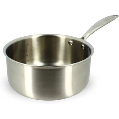 Menastyl 6020491 Casserole en Inox 3L - Fabriqué en France - Publicité Menastyl 6020491 Casserole en Inox 3L - Fabriqué en France - Publicité