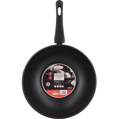 Menastyl Wok 28cm Acier Inoxydable - Wok - Publicité Menastyl Wok 28cm Acier Inoxydable - Wok - Publicité