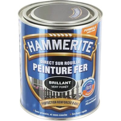 Peinture métallique verte résistante à la rouille - 0,75L - Publicité Peinture métallique verte résistante à la rouille - 0,75L - Publicité