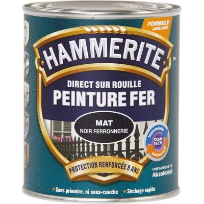 Vernice esterna nera Hammerite - 0,25L Vernice esterna nera Hammerite - 0,25L