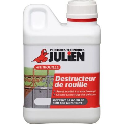 JULIEN OT'ROUILLE Gris Déboucheur de rouille - 1L - Publicité JULIEN OT'ROUILLE Gris Déboucheur de rouille - 1L - Publicité