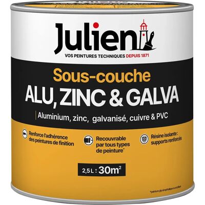 Imprimación para metales no ferrosos Julien J1 Blanco Mate 2,5L Imprimación para metales no ferrosos Julien J1 Blanco Mate 2,5L