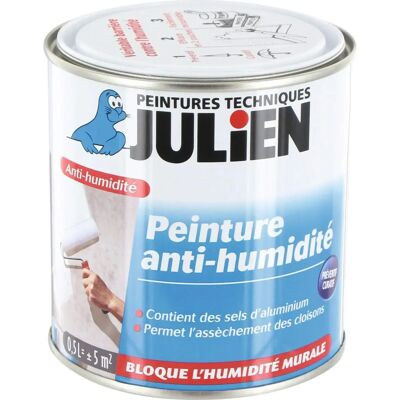 Smalto satinato bianco Julien Hydropro 0,5L - Vernice Smalto satinato bianco Julien Hydropro 0,5L - Vernice