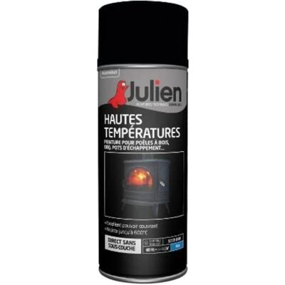 Julien Hochtemperatur-Schwarz Sprayfarbe - 400ml Dose Julien Hochtemperatur-Schwarz Sprayfarbe - 400ml Dose