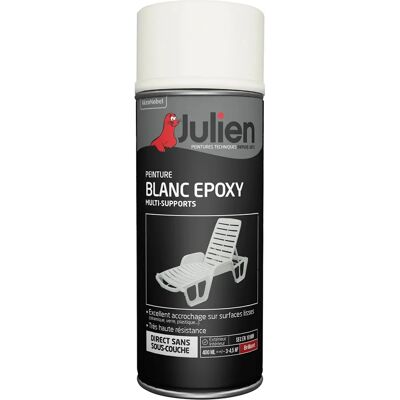 Julien Spray Blanc Époxy - Peinture Intérieure - 0,4L - 4m² Coverage - Publicité Julien Spray Blanc Époxy - Peinture Intérieure - 0,4L - 4m² Coverage - Publicité
