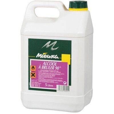 Alcohol Mieuxa 90° 5L Limpiador/Combustible - Modelo 10347 Alcohol Mieuxa 90° 5L Limpiador/Combustible - Modelo 10347