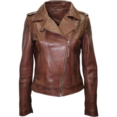 Veste en cuir Infinity style biker - Publicité Veste en cuir Infinity style biker - Publicité