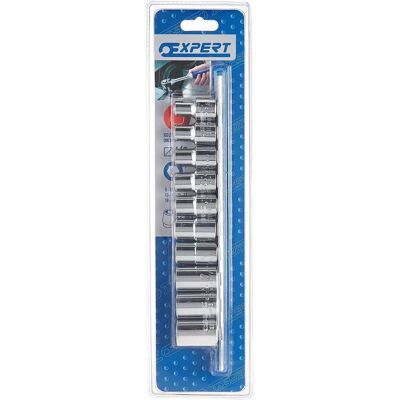 Ensemble de 10 douilles métriques Expert by Facom - 1/2" Démarreur Ensemble de 10 douilles métriques Expert by Facom - 1/2" Démarreur