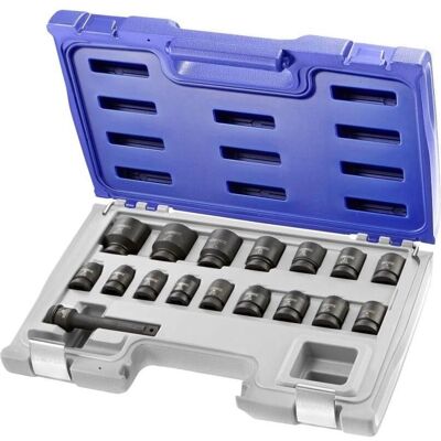 Set de vasos de impacto Expert by Facom E041603 - 16 piezas, 1/2 pulg. Set de vasos de impacto Expert by Facom E041603 - 16 piezas, 1/2 pulg.