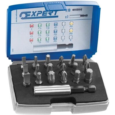 Ensemble de Bits Expert Facom E113901 1/4 po - 19 Pièces - Publicité Ensemble de Bits Expert Facom E113901 1/4 po - 19 Pièces - Publicité