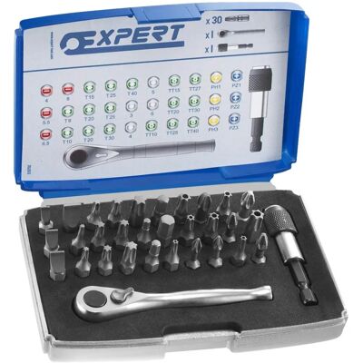 Expert Facom 1/4in Bit Set - 32 Pieces - Accessories Expert Facom 1/4in Bit Set - 32 Pieces - Accessories