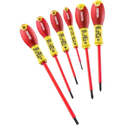 Set de Destornilladores Aislados Expert E160910 - 6 Piezas - Probado en Seguridad Set de Destornilladores Aislados Expert E160910 - 6 Piezas - Probado en Seguridad