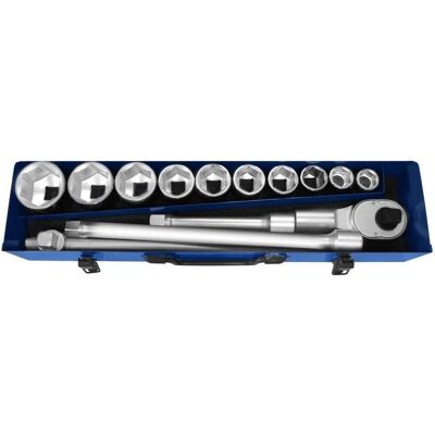 Ensemble de 14 pièces de clés à douille 3/4" - Qualité professionnelle - Publicité Ensemble de 14 pièces de clés à douille 3/4" - Qualité professionnelle - Publicité