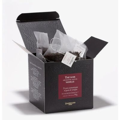 Thé noir à la vanille Dammann Frères - Sachets - Publicité Thé noir à la vanille Dammann Frères - Sachets - Publicité