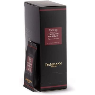 Dammann Sacs de Thé Coquelicot Gourmand - Type de Thé - Publicité Dammann Sacs de Thé Coquelicot Gourmand - Type de Thé - Publicité