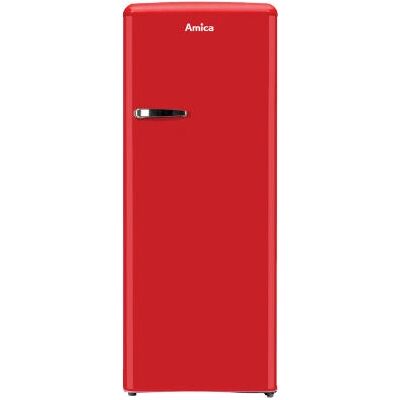 Amica AR5222R - Réfrigérateur Combiné Rétro - 218L - Rouge - Publicité Amica AR5222R - Réfrigérateur Combiné Rétro - 218L - Rouge - Publicité