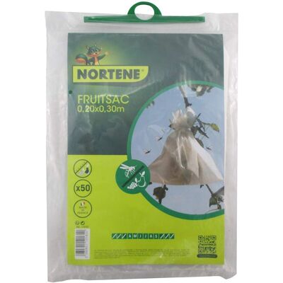 NORTENE Meganei housses à fruits 20 x 30 cm - 50 housses - Publicité NORTENE Meganei housses à fruits 20 x 30 cm - 50 housses - Publicité