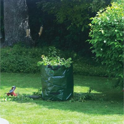 Sacco per Rifiuti da Giardino - 272L - Poliestere Resistente - Autostandante - Ø66xH75 cm Sacco per Rifiuti da Giardino - 272L - Poliestere Resistente - Autostandante - Ø66xH75 cm