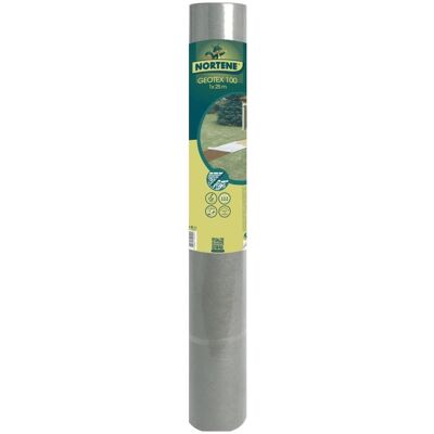 Fieltro Geotex 100 de Nortene para caminos y terrazas - 25m Poliéster Fieltro Geotex 100 de Nortene para caminos y terrazas - 25m Poliéster