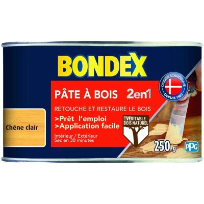 Bondex Bois Chêne Clair Pâte à Reboucher - Type de Bois - Publicité Bondex Bois Chêne Clair Pâte à Reboucher - Type de Bois - Publicité